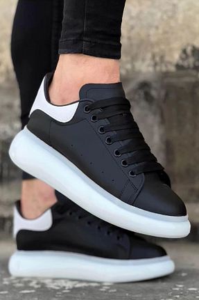 کفش اسنیکر مشکی مردانه بند دار Mida Shoes - کد 853749567