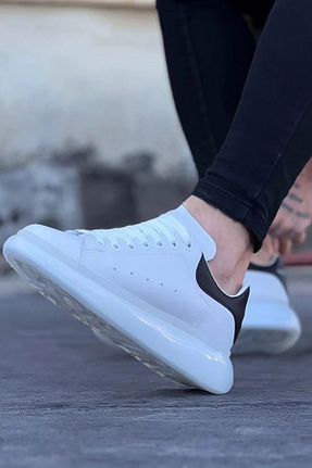 کفش اسنیکر سفید مردانه بند دار Mida Shoes - کد 853749514