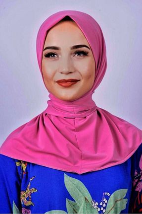 روسری صورتی پلی استر Genel Markalar - کد 353823229