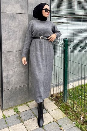 لباس حجاب طوسی زنانه رگولار Şule Giyim - کد 761493859