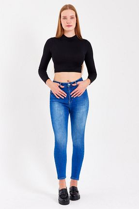 شلوار جین آبی زنانه رگولار Ltb - کد 387275455