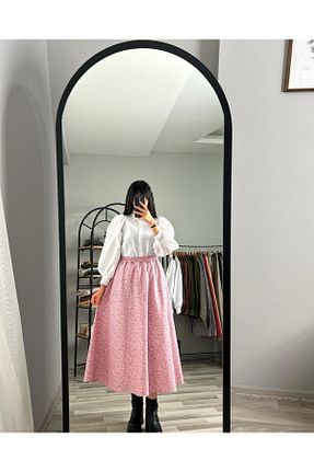 دامن صورتی زنانه پنبه ای KETTAN - کد 834504491