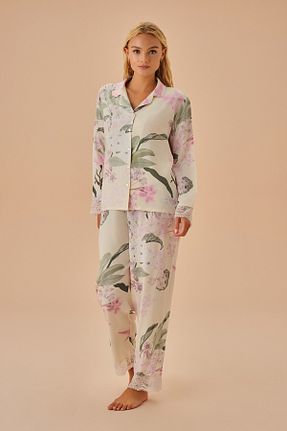 ست لباس راحتی متالیک زنانه گلدار Suwen - کد 853723380
