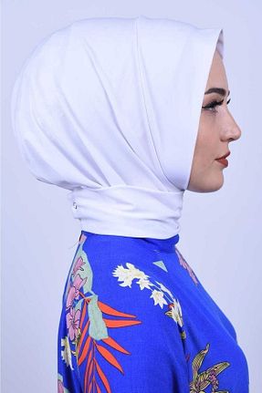 روسری سفید پنبه ای Organic Scarfs - کد 738433435