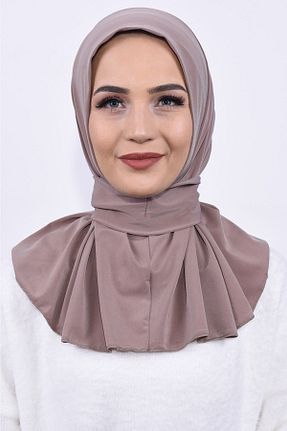 روسری بژ ساده Organic Scarfs - کد 738816801