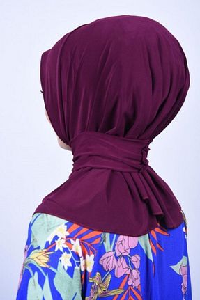 روسری بنفش پنبه پلی استر Organic Scarfs - کد 739083863