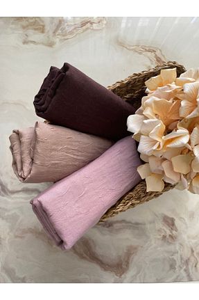 شال سرمه ای زنانه پنبه ای Mode Scarf - کد 374856641