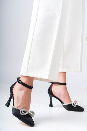 کفش مجلسی مشکی زنانه پاشنه نازک CMZ SHOES - کد 753571766