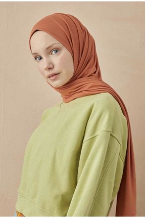 شال قهوه ای زنانه ویسکون HFSCARFS - کد 259311707
