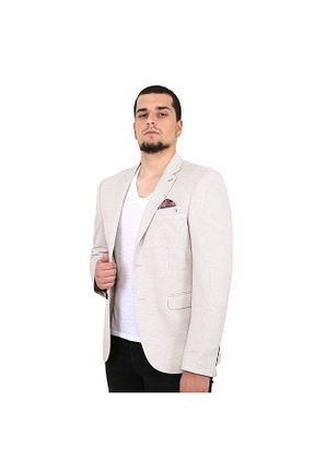 کت سایز بزرگ بژ مردانه پلی ویسکون SPOSO - کد 32764557