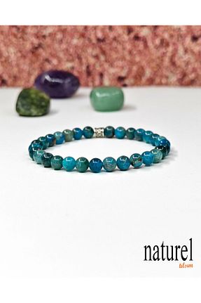 دستبند جواهر آبی زنانه سنگ طبیعی Naturel Tılsım - کد 312187972