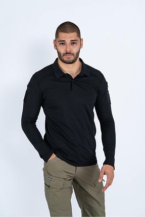 تیشرت اسپرت مشکی مردانه اسلیم Combat Tactical - کد 824337603