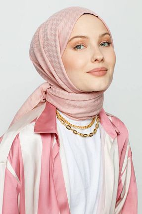 شال صورتی زنانه پنبه ای VALORSCARF - کد 853832787
