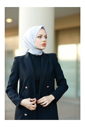 روسری طوسی پنبه ای Organic Scarfs - کد 658261768