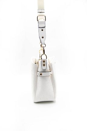 کیف پستچی سفید زنانه چرم مصنوعی Silver Polo - کد 678575085