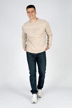 سوئیشرت بژ مردانه چاپی Lee Cooper - کد 853861337