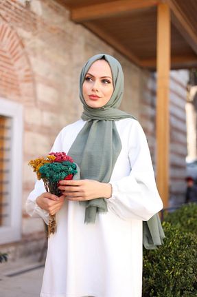 شال سبز زنانه پنبه ای Hürremist - کد 174275739