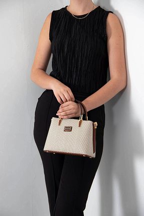 کیف دستی بژ زنانه سایز متوسط Silver Polo - کد 77887463