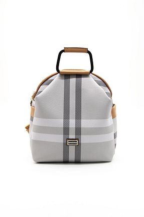 کوله پشتی طوسی زنانه سایز متوسط Silver Polo - کد 829348890