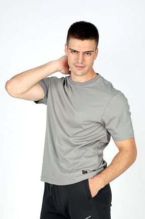 تیشرت طوسی مردانه رگولار Lee Cooper - کد 853861306
