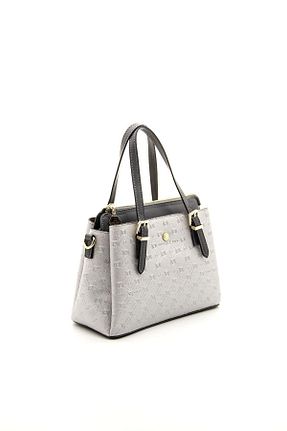 کیف دستی طوسی زنانه سایز متوسط Silver Polo - کد 841938264