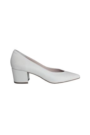 کفش پاشنه بلند کلاسیک بژ زنانه چرم خالص ND Shoes - کد 853879251