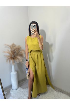 ست بالاتنه و پائین تنه سبز زنانه بافتنی Butik - کد 854023383