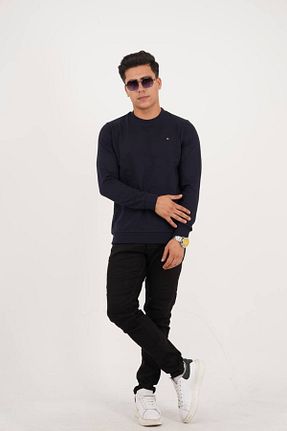 سوئیشرت سرمه ای مردانه İpliği Boyalı Est Estola - کد 853887070