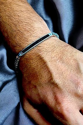 دستبند نقره مردانه 925 عیار AK STORE SİLVER - کد 853904242
