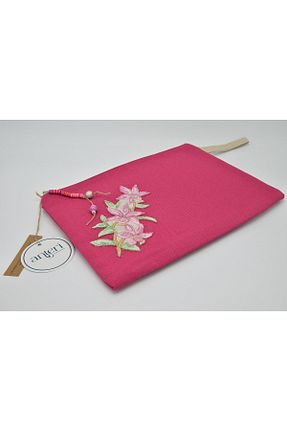 کیف پورتفوی و کلاچ صورتی زنانه پارچه ای ANTERİ - کد 316449161