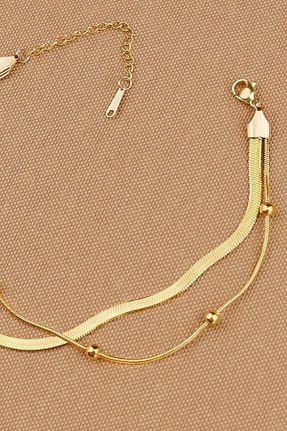 خلخال جواهر طلائی زنانه Keyifli Hayaller - کد 850833349
