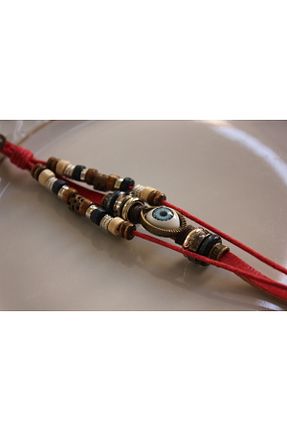 دستبند جواهر رنگی زنانه چرم TM STYLE - کد 854016183