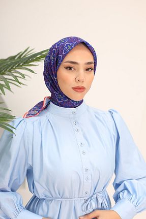 روسری بنفش پنبه ای Silk Home - کد 853947530