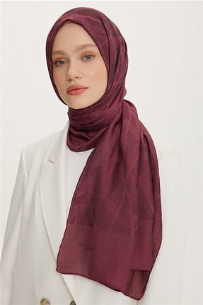 شال زرشکی زنانه پلی استر Armine - کد 366813999