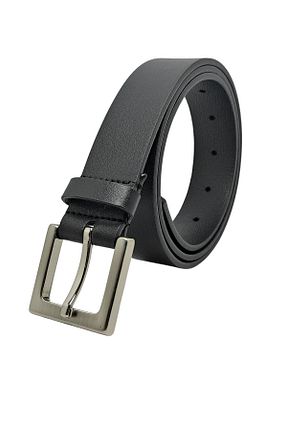 کمربند مشکی زنانه چرم مصنوعی genuine leather company eds - کد 808211819