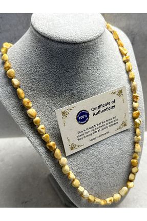 گردنبند جواهر سفید زنانه سنگ Alturki Tesbih - کد 763484131