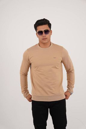 سوئیشرت قهوه ای مردانه İpliği Boyalı Est Estola - کد 853998753