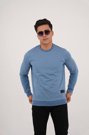 سوئیشرت آبی مردانه İpliği Boyalı Est Estola - کد 854010079