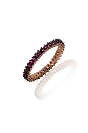 انگشتر نقره قرمز زنانه یاقوت Söğütlü Silver - کد 3336065