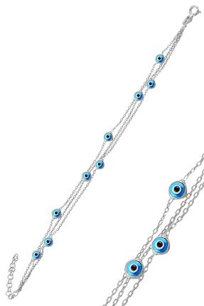 دستبند نقره زنانه 925 عیار Söğütlü Silver - کد 73476256