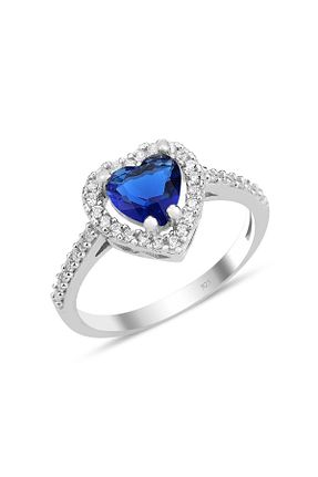 انگشتر نقره سرمه ای زنانه زیرکن Söğütlü Silver - کد 745218353