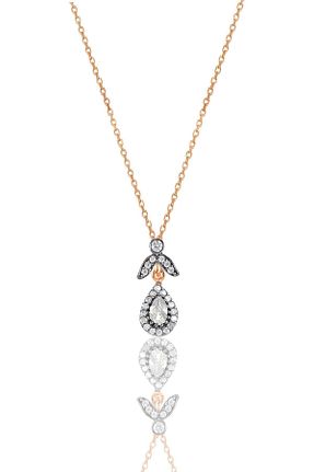 گردنبند نقره صورتی زنانه 925 عیار Söğütlü Silver - کد 6636584