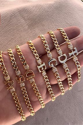 دستبند نقره طلائی زنانه 925 عیار Söğütlü Silver - کد 775448377