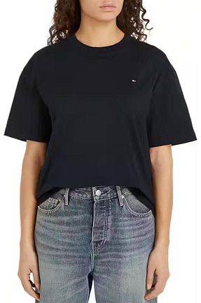 تیشرت مشکی زنانه رگولار Tommy Hilfiger - کد 854050332