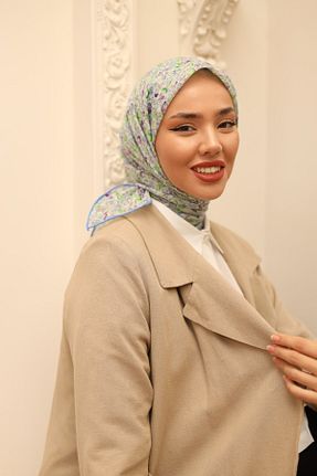 روسری سبز پنبه ای Silk Home - کد 854063203