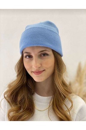 کلاه پشمی آبی زنانه پنبه ای MSA - کد 357947557