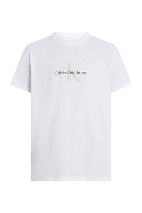تیشرت سفید مردانه Fitted Calvin Klein - کد 853724279