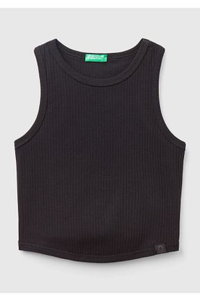 تیشرت مشکی بچه گانه کراپ United Colors of Benetton - کد 853638026