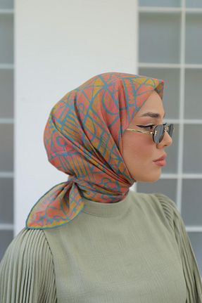 روسری صورتی پنبه ای Silk Home - کد 846953651