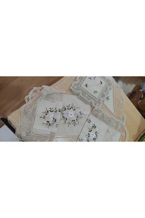 رومیزی بنفش پنبه ای TUNCAY TEKSTİL - کد 853642354